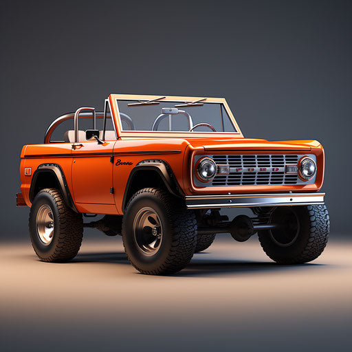 Classic Ford Bronco Sport convertibles with the top down