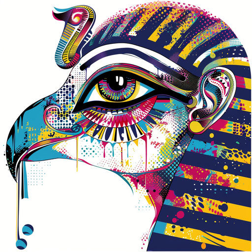 Vivid Eye Of Horus Tattoo Vector Art
