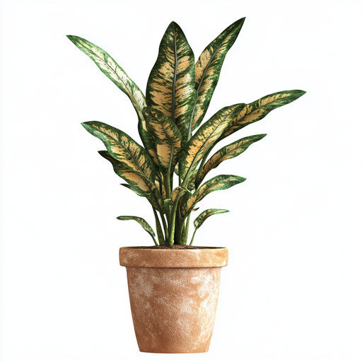 Realistic clipart of a Potted Plant, high resolution, isolated