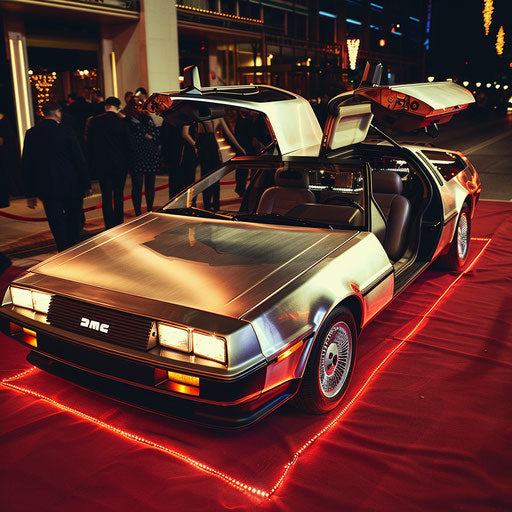 A 1981 DeLorean DMC-12 transformed into a luxurious limousine