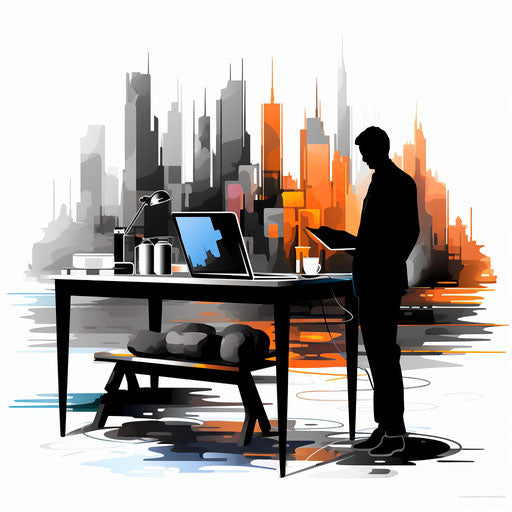 Professional clipart in Chiaroscuro Art style on white background