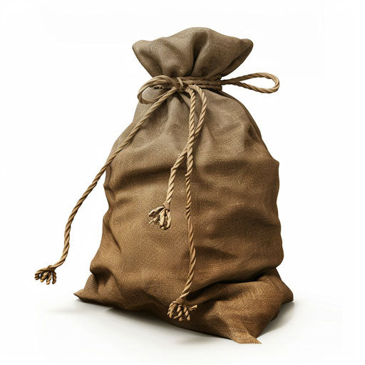 Realistic style clipart of sack on white background