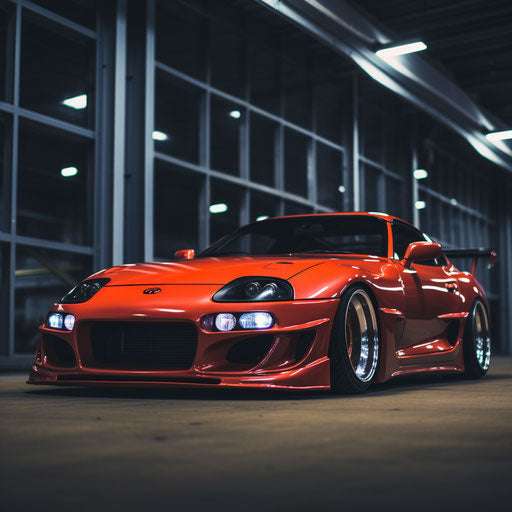 Classic side view of the Toyota Supra