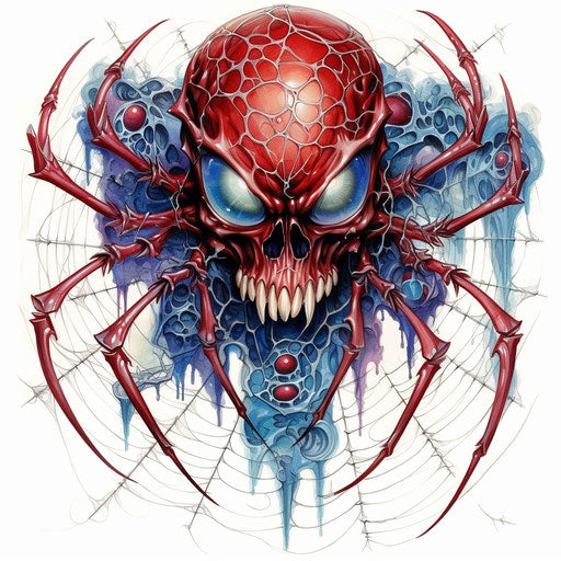 The web of death tattoo design