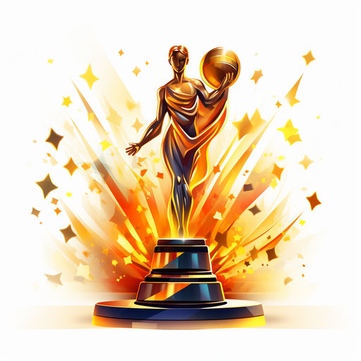 Chiaroscuro Art inspired illustration, white background