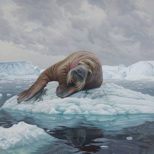 The resilience of a walrus seal on a shrinking ice floe in the warming Arctic