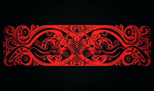 Tribal tattoo design for ethnic skin pattern with tribal design illustration