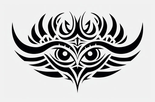 Tribal tattoo design, free template and vector drkv