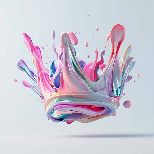 3D crown on flat white background, isolated clipart