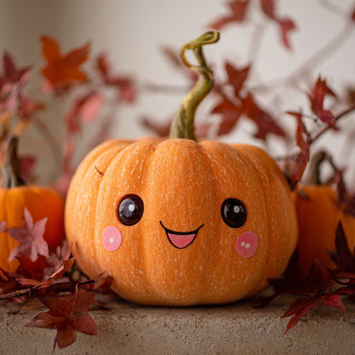 A large smiling pumpkin with a joyful face