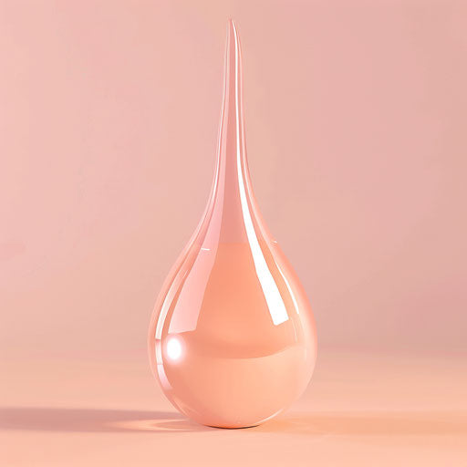 Realistic glue clipart on pastel peach background