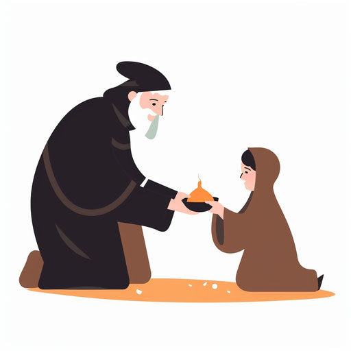 Kindness clipart in Minimalist style, on white background