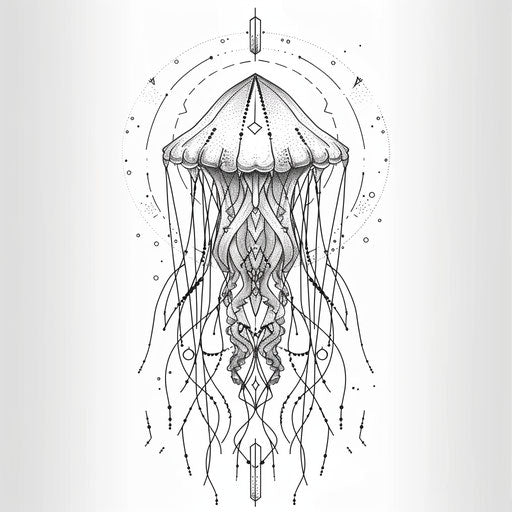 Jellyfish Tattoo Outlines