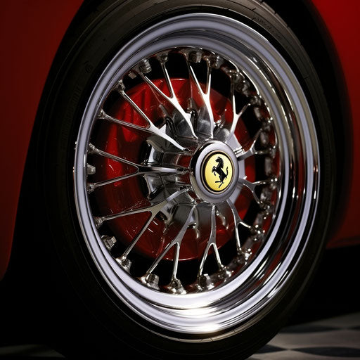 Ferrari GT classic wire-spoke wheels