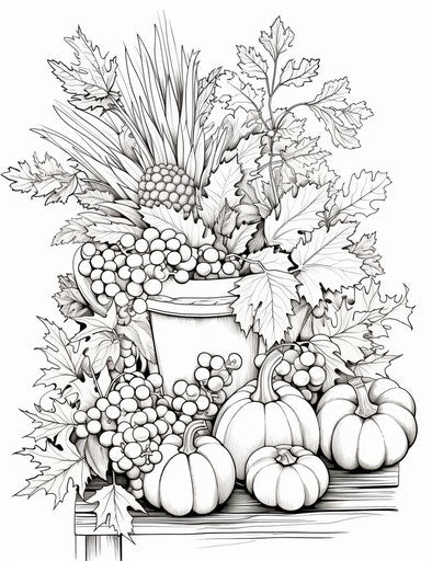 A fall arrangement in plein air style