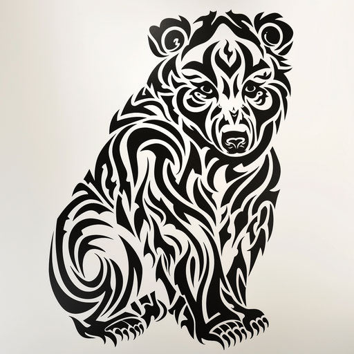 Teddy Bear Tattoo Design Set