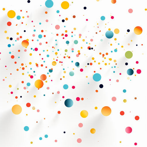 Confetti clipart in Minimalist style, on a white background