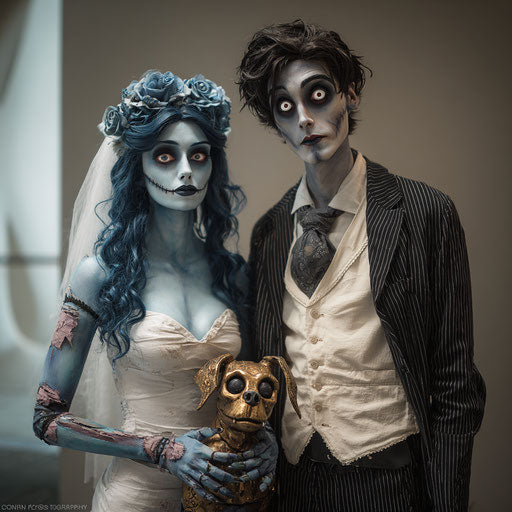 A Couple of Characters from a Macabre Wedding