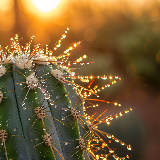 Cactus at sunrise in the desert