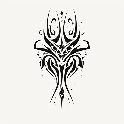 Free tribal tattoo patterns in simplistic vector art