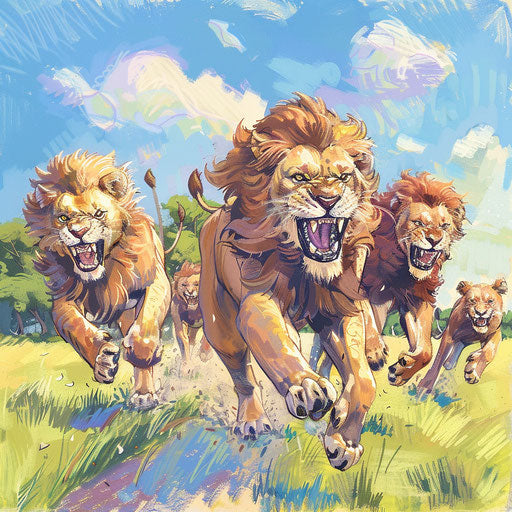 Savannah Marathon: Lions Racing Against Animals