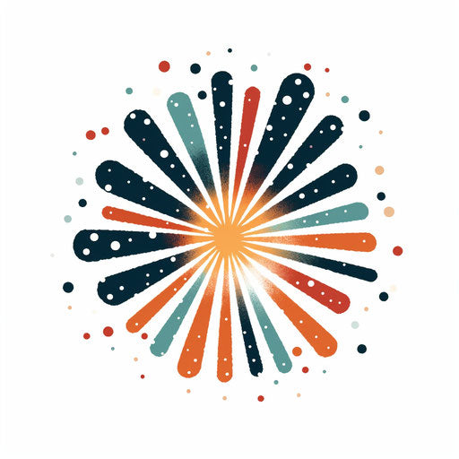 Sparkle clipart in the style of Minimalist, on white background