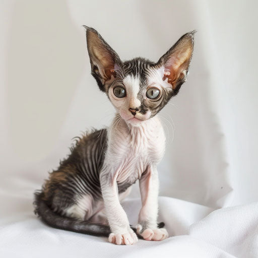 Cornish rex cat kitten