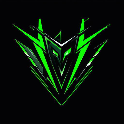 Tech company logo with futuristic elements