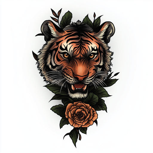 Artistic Tiger Tattoo On Hand Tattoo Sketches