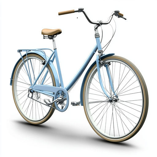 Realistic illustration of a bicycle icon