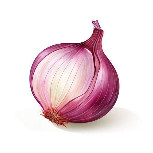Onion sketch in the style of Pastel Colors Art, on white background