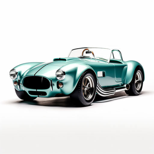 Seafoam green Shelby Cobra ac sports car