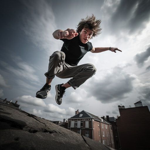 Urban adventure in parkour