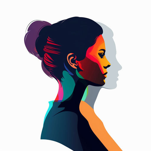 Shadow clipart in photo realistic style with a flat and white background