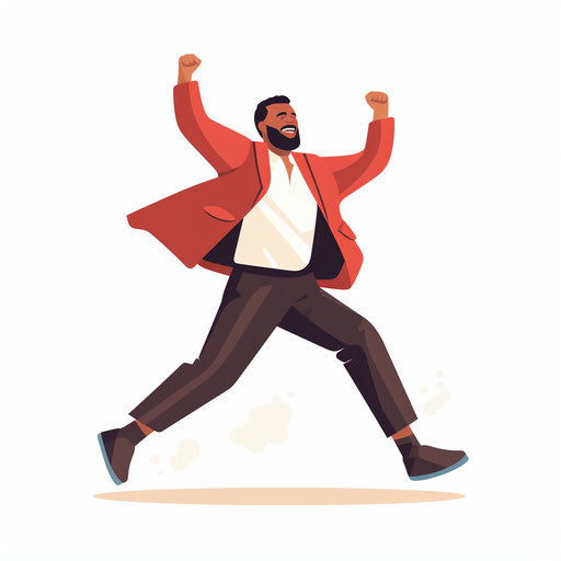 Minimalist style alarm clock clipart on white background