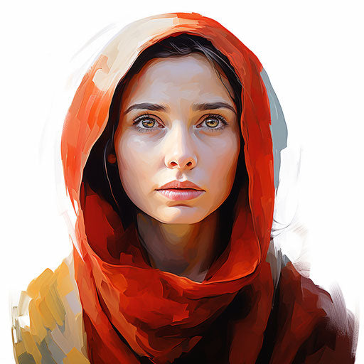 Hope clipart in the style of Oil painting, on a white background