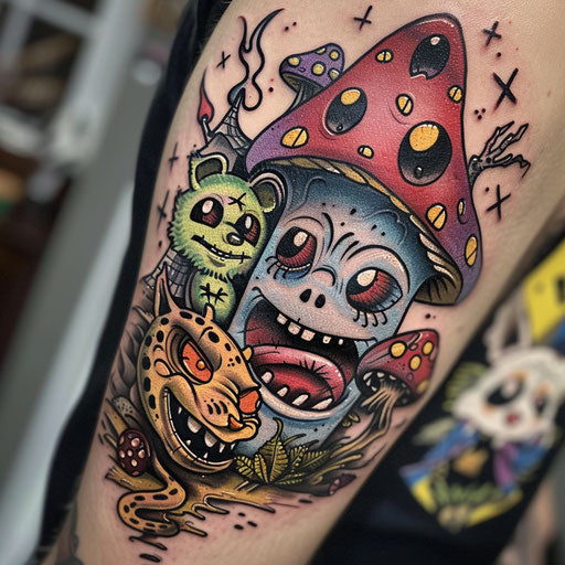 Tattoo symbols with whimsical themes