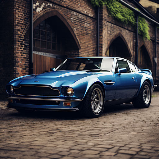 Aston Martin Vantage classic Bright blue