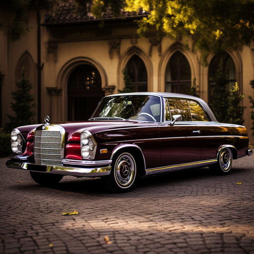 Mercedes Benz classic Burgandy