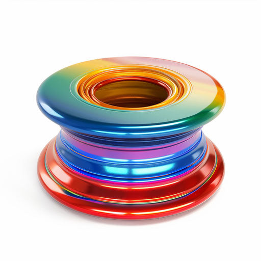 Realistic yoyo clipart on white background