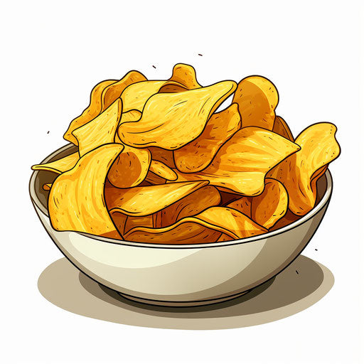 Chips clipart in the style of Chiaroscuro Art