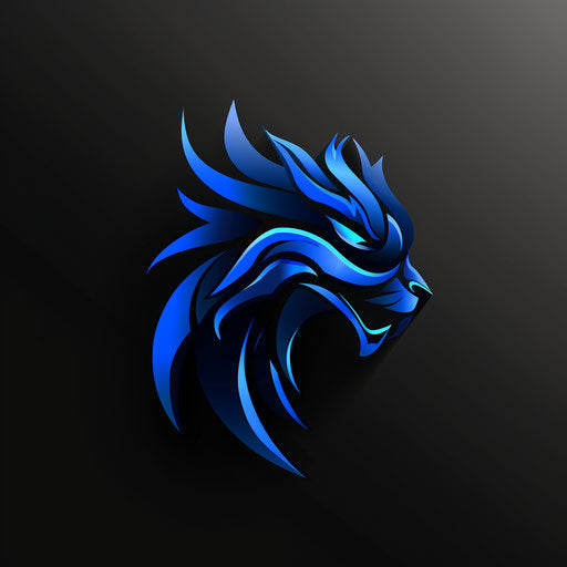 Bold logo with high contrast and strong colors