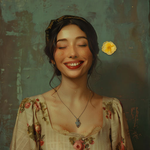 Emoji icon in the style of romantic whimsy