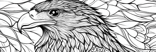 Page 3:1 of a very simple falcon coloring book