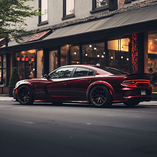 Side View of the Dodge Charger Hellcat