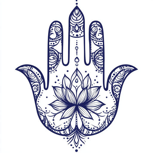 Vibrant Hamsa Hand Tattoo Tattoo Master Files