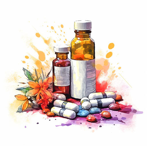 Medical illustration in the style of impressionistic art