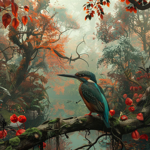 Kingfisher Bird: Nature's Touch in Home Decor