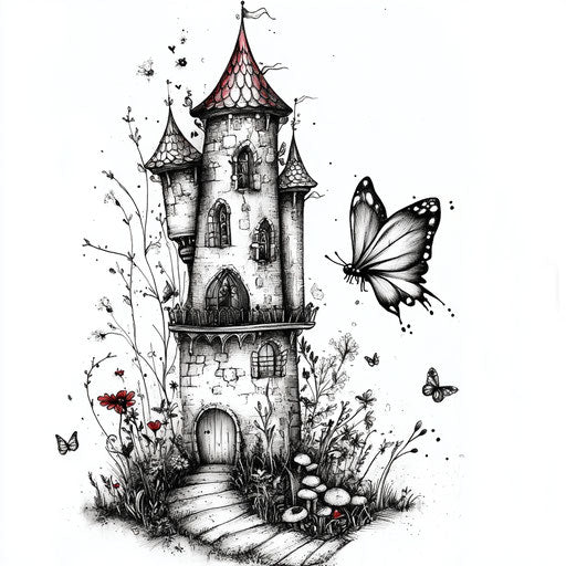 Fairy tale themed wrist tattoo designs