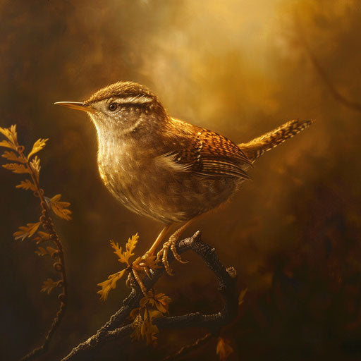 Wren in morning light, Frans Lanting style